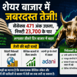 शेयर बाजार में जोरदार तेजी