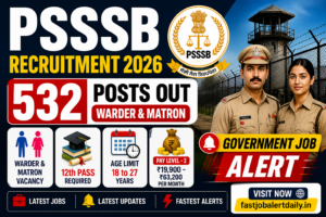 PSSSB Recruitment 2026